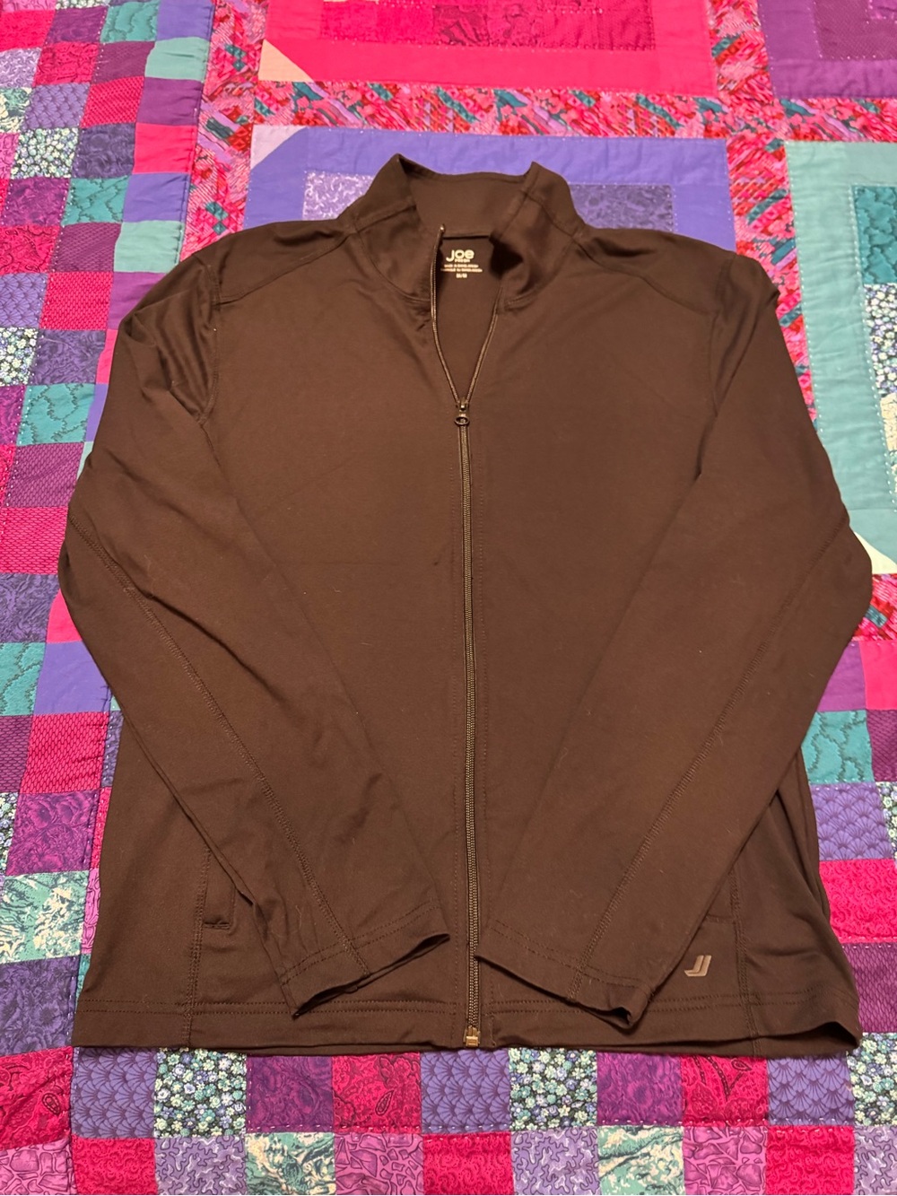 Women’s Black Full-Zip Yoga Jacket